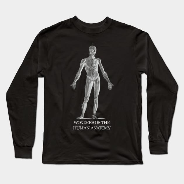 Wonders of the Human Anatomy Long Sleeve T-Shirt by thepeartree